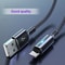 Quick Charge Cable USB Type C LED Fast Charging Micro USB Data Cord Phone Charger Wire 4
