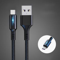quick charge cable usb type c led fast charging micro usb data cord phone charger wire