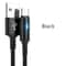 Quick Charge Cable USB Type C LED Fast Charging Micro USB Data Cord Phone Charger Wire 6