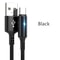 Quick Charge Cable USB Type C LED Fast Charging Micro USB Data Cord Phone Charger Wire 6