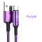 Quick Charge Cable USB Type C LED Fast Charging Micro USB Data Cord Phone Charger Wire 8