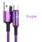 Quick Charge Cable USB Type C LED Fast Charging Micro USB Data Cord Phone Charger Wire 8