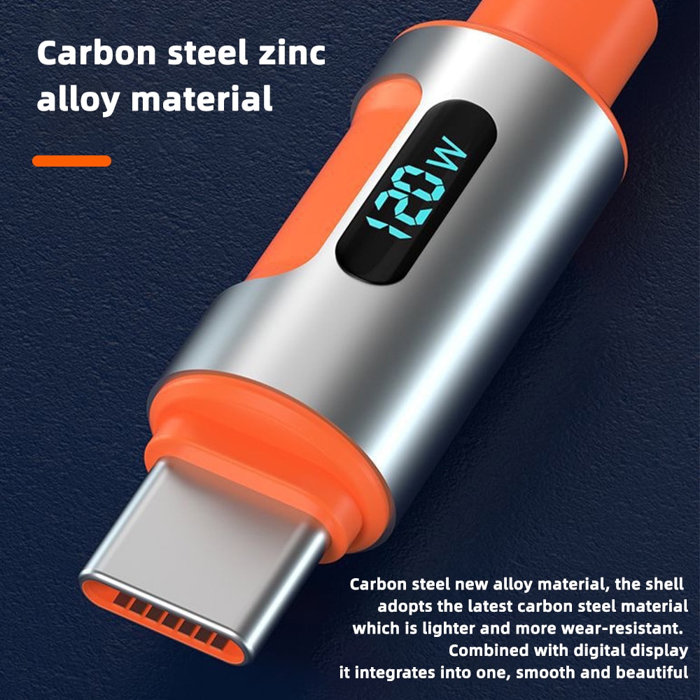 Type C Cable 6A Super Fast Phone Charger USB Quick Charge Data Cord 2