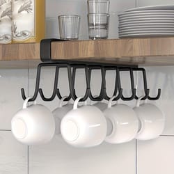 hanging rack for kitchen bathroom bedroom simple double row hook traceless iron cup hook
