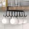 Hanging Rack For Kitchen Bathroom Bedroom Simple Double Row Hook Traceless Iron Cup Hook 0