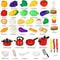 Cooking Kitchen Toys Set For Kids Girl Baby Cutting Fruit Kitchen Utensils Educational Simulation P 5