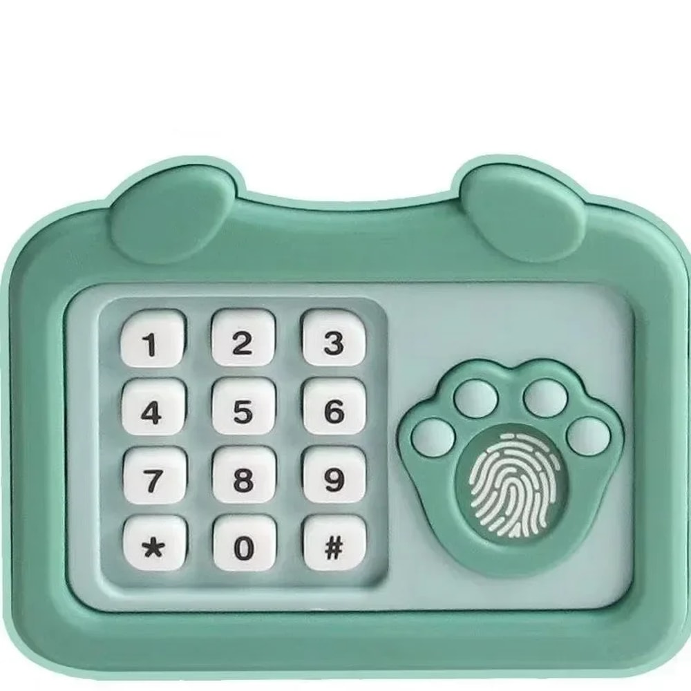 Smart Fingerprint Bank Childrens Cash Box Electronic Money Box Password Safe Automatic Banking 2