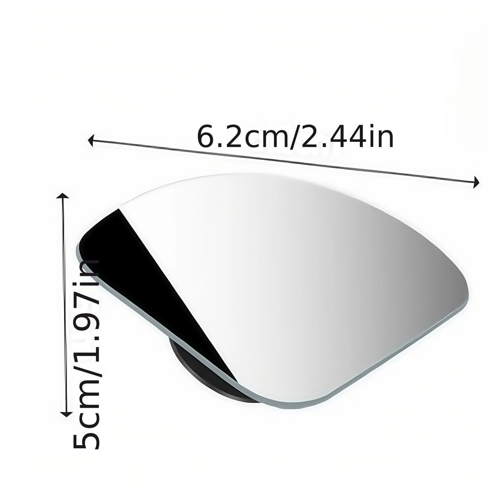 High Definition Universal Fit Glass Car Wide Angle Blind Spot Mirror 360 Adjustable 4