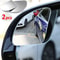 High Definition Universal Fit Glass Car Wide Angle Blind Spot Mirror 360 Adjustable 5