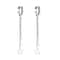 Popular Elegant Three Stars Hoop Earrings for Women, Sterling Silver with Long Tassel Design