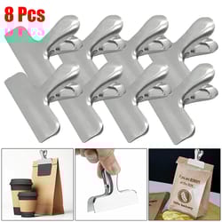 stainless steel sealing clip food snack vacuum storage clip fresh-keeping kitchen tools
