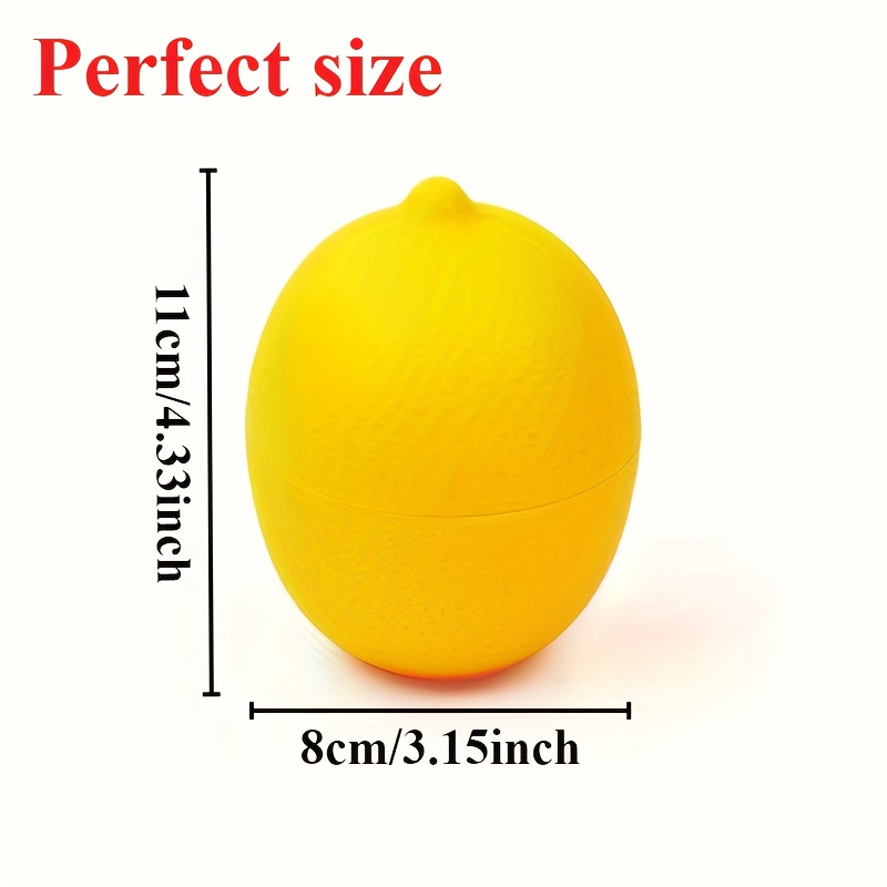 Durable Plastic Food Savers Multipurpose Lemon And Onion Shaped Freezer Safe Flip Top Hand Wash Sto 3