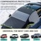 Winter Car Snow Cover Magnetic AntiFreeze Front Windshield AntiFrost Half Cover Car Supplies 2