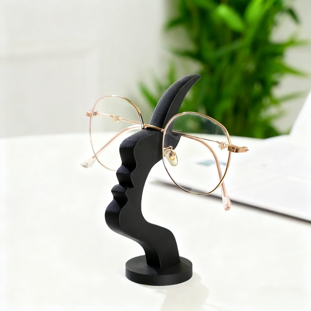 Minimalist Curved Eyeglass Holder Stand Practical Storage Solution To Elevate Desk Or Nightstand De 1