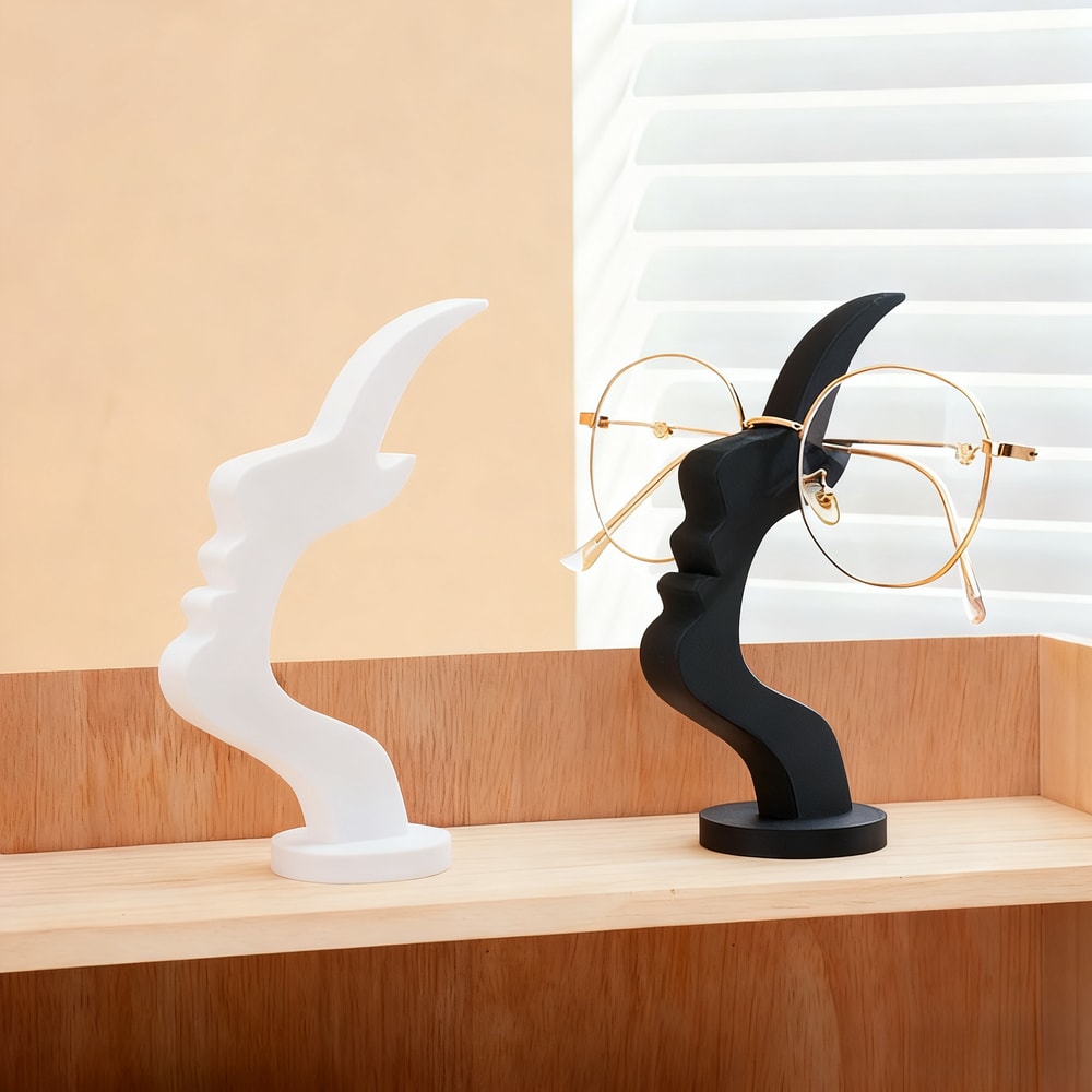 Minimalist Curved Eyeglass Holder Stand Practical Storage Solution To Elevate Desk Or Nightstand De 0