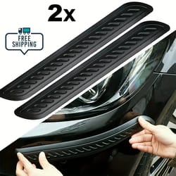 universal rubber auto bumper protector bar styling rearview mirror anti-collision stickers car door anti scratch protect