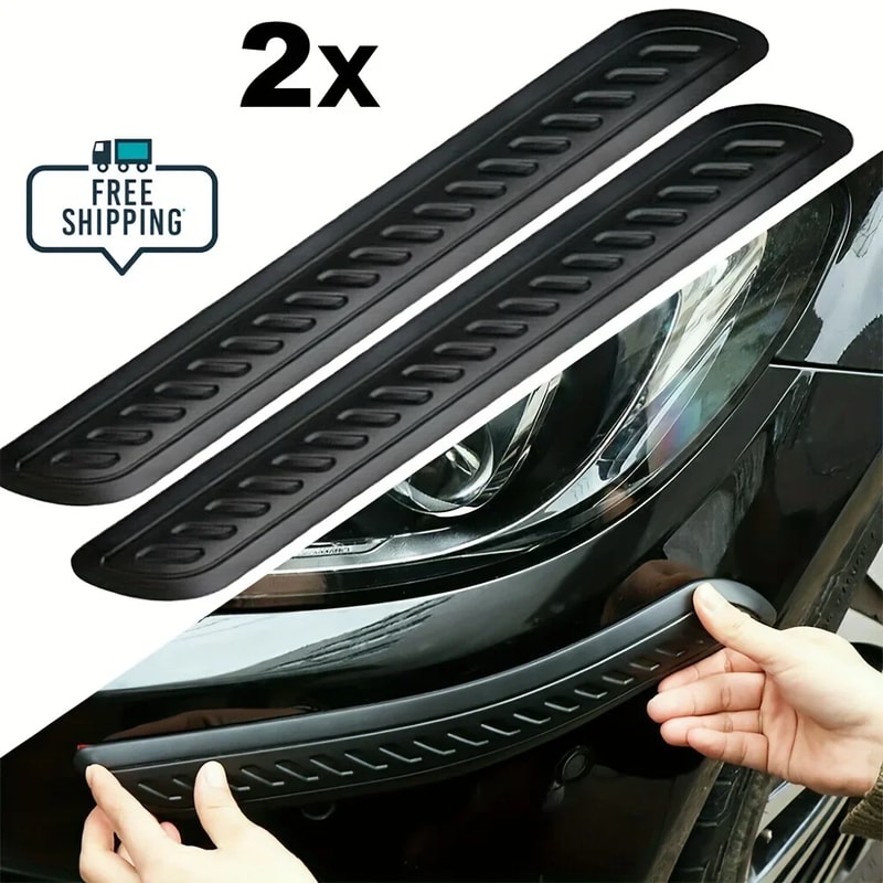 Universal Rubber Auto Bumper Protector Bar Styling Rearview Mirror Anticollision Stickers Car Door 0