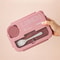 Compartment Bento Box With Fork Spoon Microwave Safe Lunch Box For Kids Students Office 5