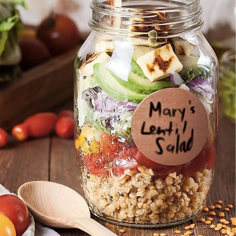 Personalized Kraft Paper Circular Selfadhesive Labels Convenient Project Classification Name Sticke 1