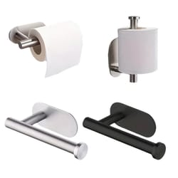 wall-mounted stainless steel paper roll holder no drilling required for kitchen bathroom