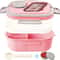 Leakproof Bento Lunch Box For Adults BPAFree Microwave And Dishwasher Safe Compartments 0