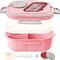 Leakproof Bento Lunch Box For Adults BPAFree Microwave And Dishwasher Safe Compartments 0