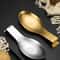 Fish Shape Stainless Steel Spoon Rest Buffet Clip Tray Hotel Restaurant Kitchen Utensil Holder