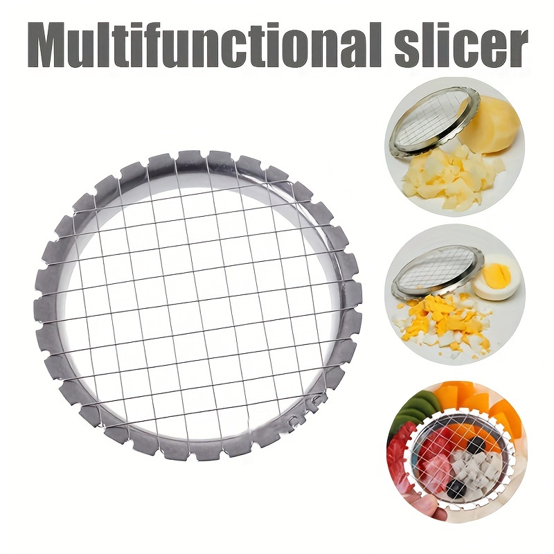 MustHave Round Grid Cutter Slicer For Eggs Mushrooms And Vegetables Perfect Kitchen Chopping Tool 2