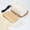 Minimalist Doublelayer Bento Box With Knife Fork Spoon New Style Divided Lunch Box For Students 3