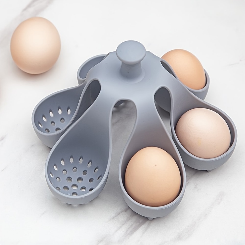 Silicone Egg Cooker For Home Kitchen HighTemperature Resistant Egg Holder Perfect For Steaming Eggs 1