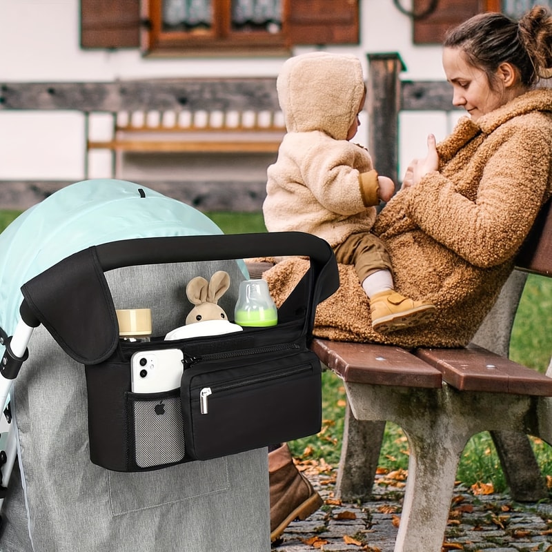 Mobile Phone Baby Stroller Bag With Nonslip Strap And Insulated Cup Holder Ideal Baby Stroller Mana 1