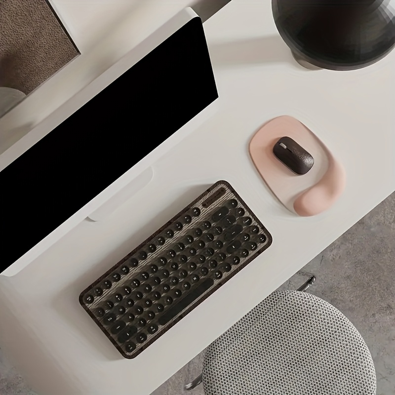 Premium Ergonomic Mouse Pad With Gel Wrist Support NonSlip Lycra Fabric Ideal For Laptops And Deskt 1