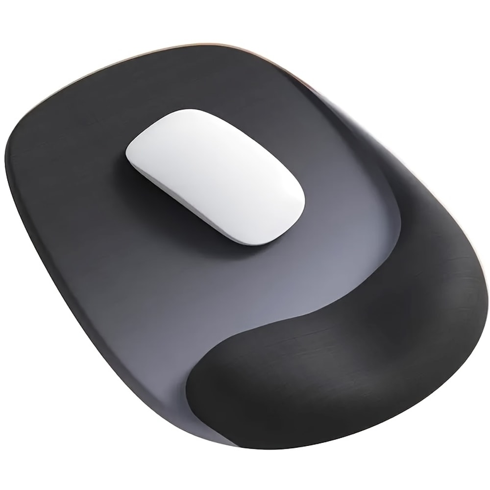 Premium Ergonomic Mouse Pad With Gel Wrist Support NonSlip Lycra Fabric Ideal For Laptops And Deskt 0