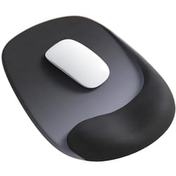 premium ergonomic mouse pad with gel wrist support non-slip lycra fabric ideal for laptops and desktops