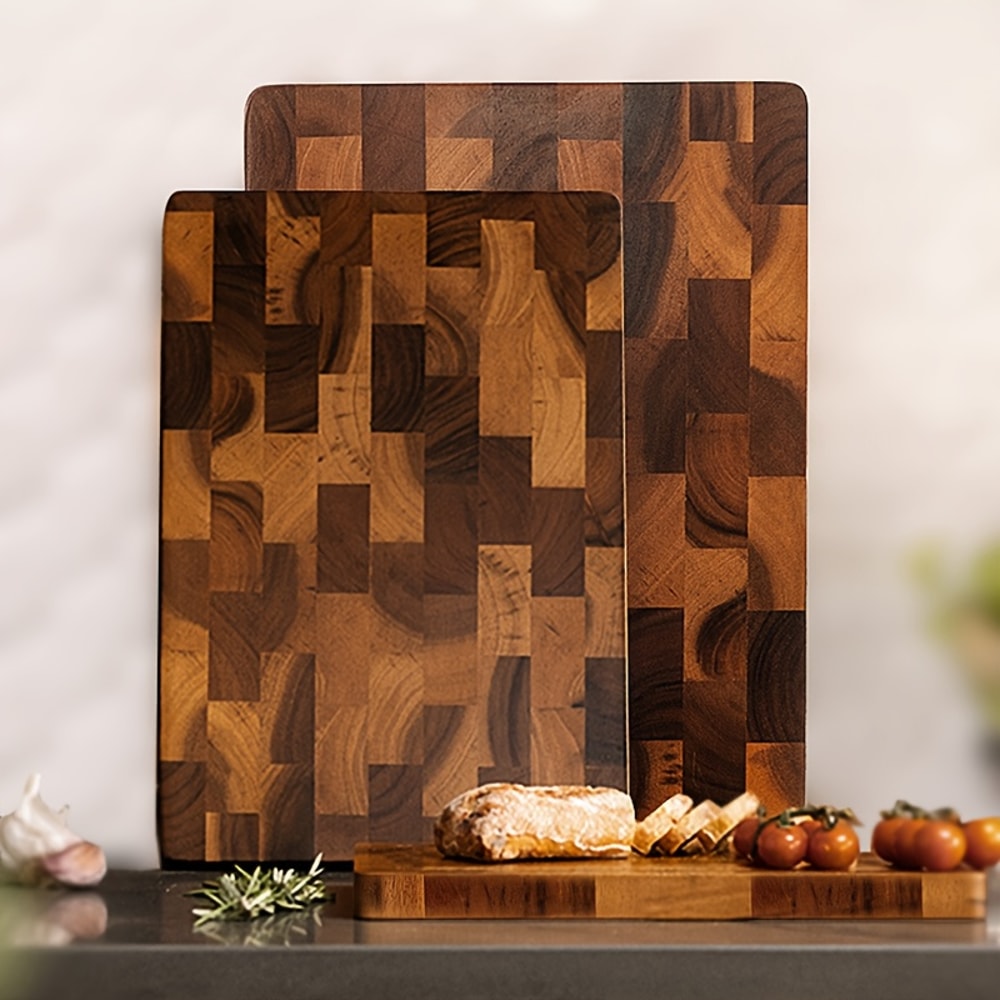 HeavyDuty Large Wood Board Chopping Board With Wood Grain For Meat Cheese Vegetables Bread Large Le 1