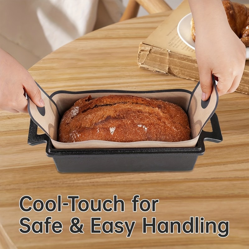 Food Grade Silicone Bread Loaf Pan NonStick Easy To Clean HighTemperature Resistant Baking Pans 1