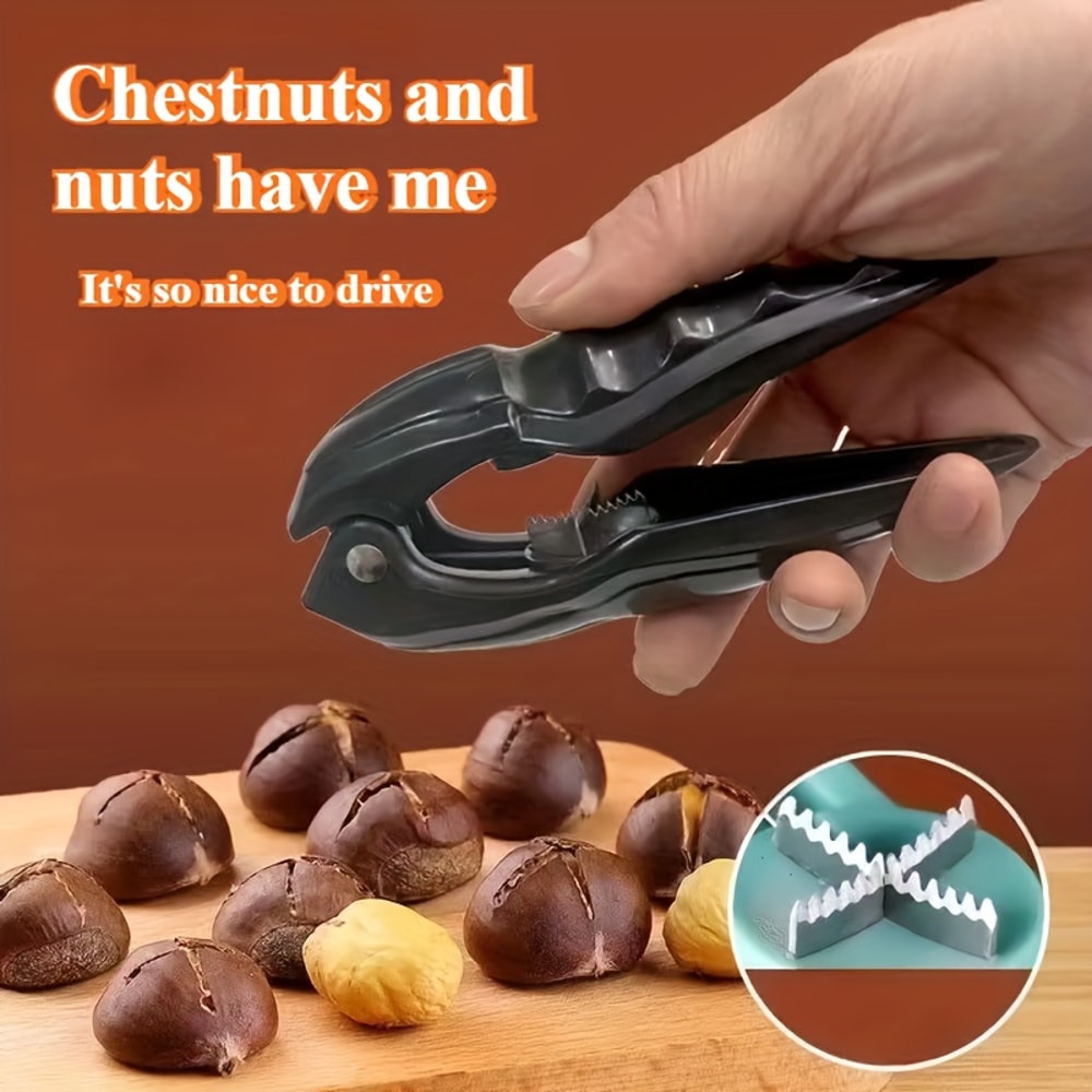 Chestnut Peeler Walnut Shears Nutcracker Chestnut Pliers Cross Cut Mouth Opener Multifunctional Too 2