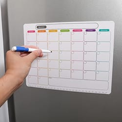 magnetic calendar sticker refrigerator magnet monthly and weekly planner soft note message board