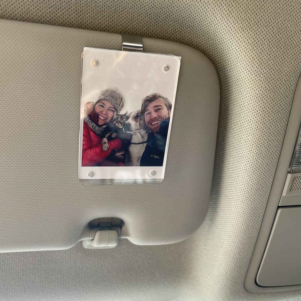 Polaroid Photo For Car Photo Car Visor Clip Valentines Day Gift 1