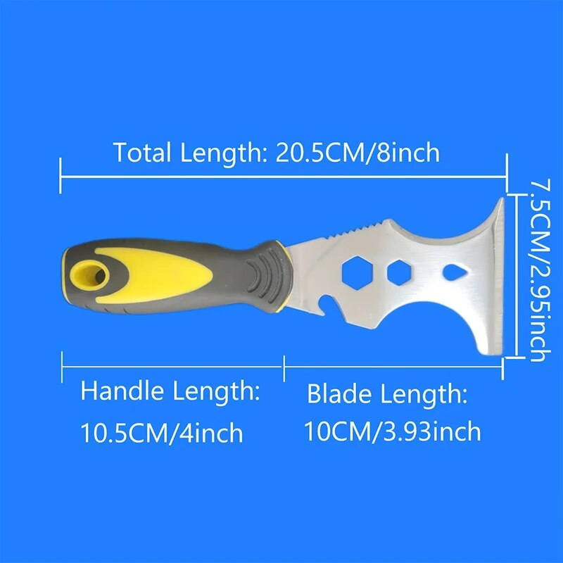Multi Purpose Putty Knife Stainless Steel Paint Scraper For Wallpaper Removal And Home DIY 5