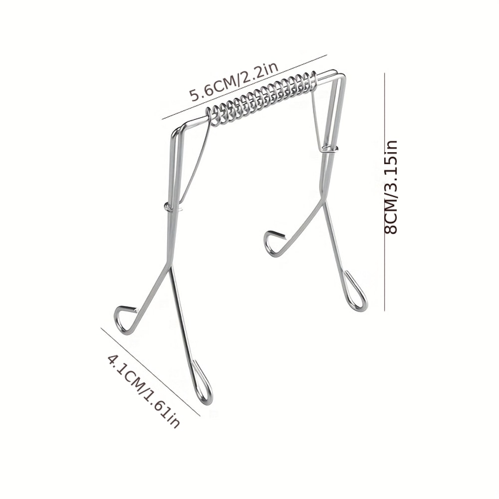 HeavyDuty Stainless Steel Vegetable Clamp With SerratedLike Edges For Frying Cabbage And Leafy Gree 4