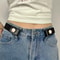 Invisible No Trace Elastic Stretch Belt Press Buckle Lazy Belt Womens Adjustable Jeans Waist Belt 3