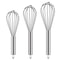 Stainless Steel Whisk Set Wire Whisks With Stainless Grip Kitchen Balloon Whisks 0