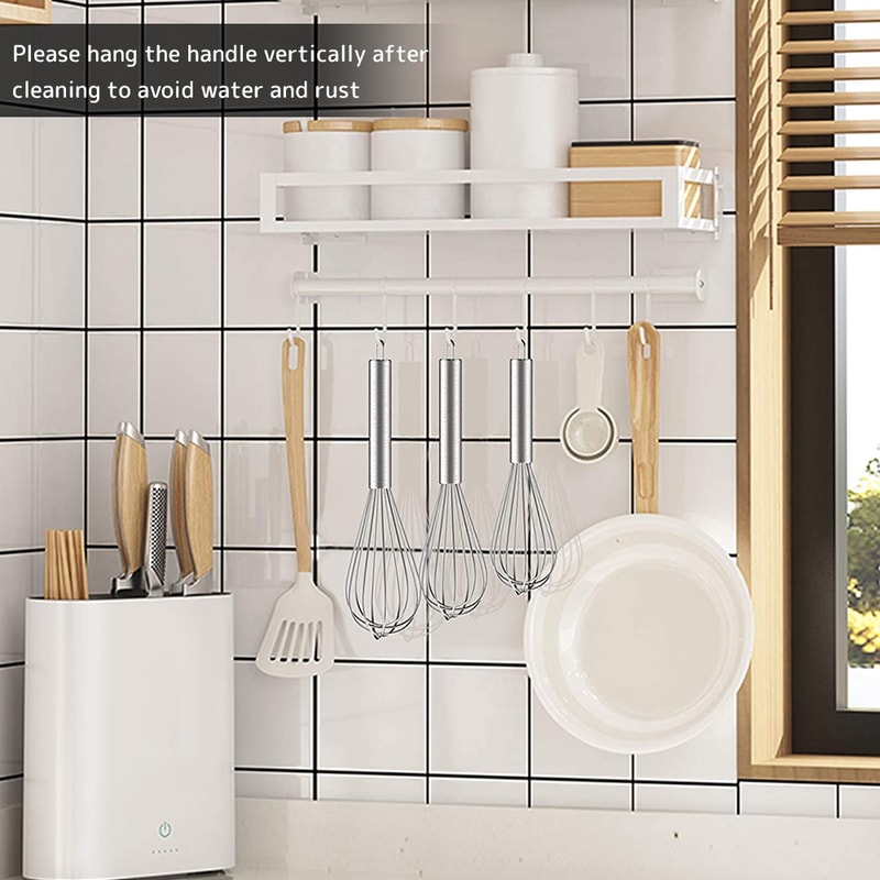 Stainless Steel Whisk Set Wire Whisks With Stainless Grip Kitchen Balloon Whisks 1