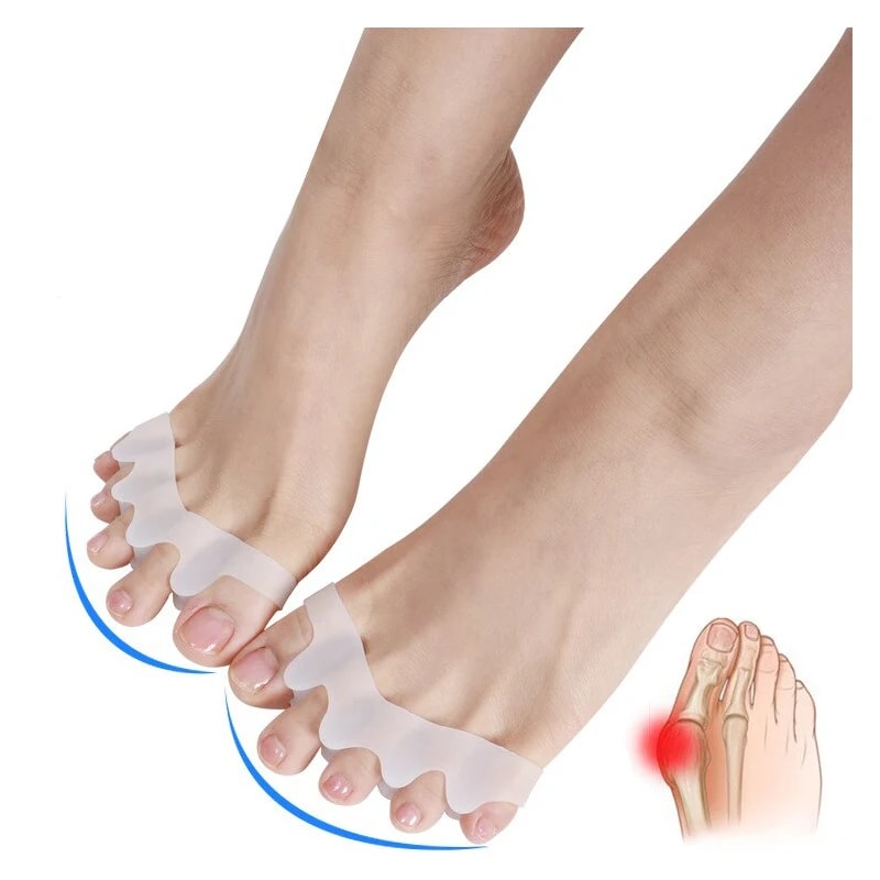 Soft Gel Toes Separator Bunion Corrector Protective Straightener Foot Spacers Stretchers Care Tool 0