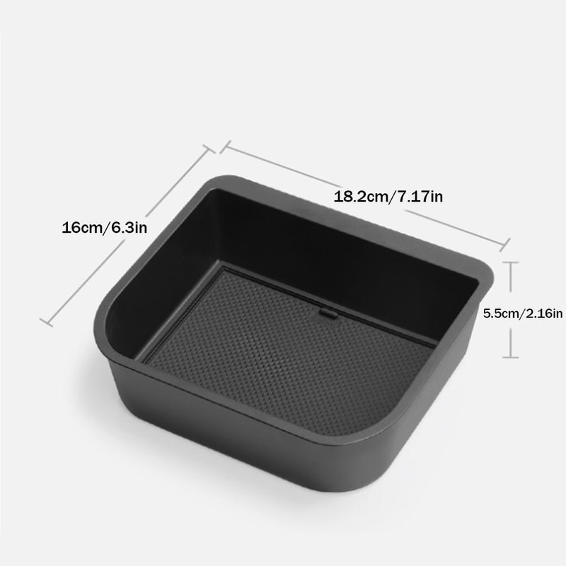 Wireless Charging Mat Central Control Armrest Storage Box Car Interior Organizer 5