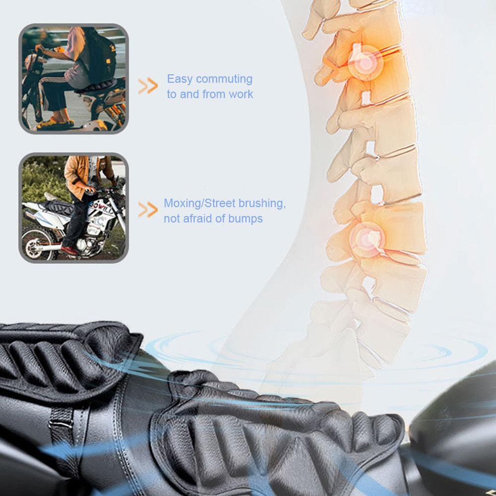 Breathable Motorcycle Seat Cushion Foam Cover Antislip Motorcycle Seat Pad Accessory 3