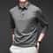 Fashionable Breathable Comfortable New Mens Business Casual Long Sleeved Shirt With Badge Solid Col 8