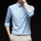 New Mens Business Casual Long Sleeved Shirt Wrinkle Resistant Comfortable All Season Versatile Top 7