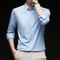 New Mens Business Casual Long Sleeved Shirt Wrinkle Resistant Comfortable All Season Versatile Top 7